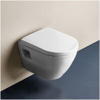 Alca Toilet set Self-supporting frame+Serel SM10 bowl+Soft close seat + White flush plate (AlcaSM10-M270)