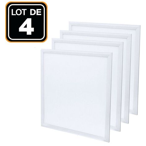 Lotto di 4. Pannello LED 40W 4000K Luce neutra. LED Chip LED SMD EPISTAR. UGR-17. Alta luminosità. Pannello LED Slimline extra piatto. LED Driver incluso