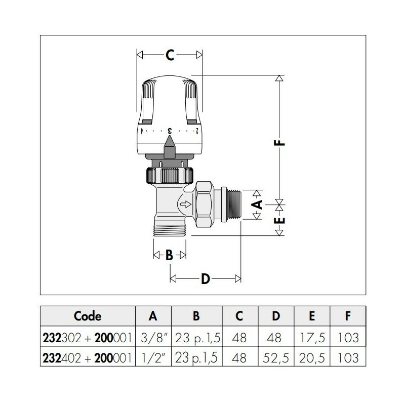 Vanne thermostatique numérique programmable - Bravo 93003104