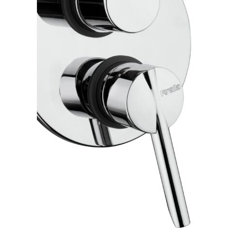 Mitigeur douche encastrable avec inverseur 2 voies Piralla Serena 0SE00400A16  Chromé - 2 sorties