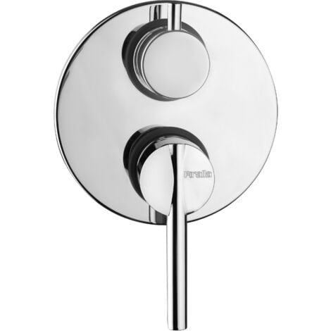 Mitigeur douche encastrable avec inverseur 2 voies Piralla Serena 0SE00400A16  Chromé - 2 sorties