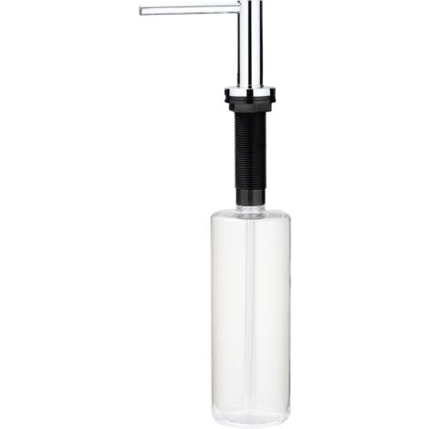 Distributeur de savon liquide pour installation d'évier de cuisine de couleur chrome Deante ASTER ZZZ00DD Chromé (1/2)