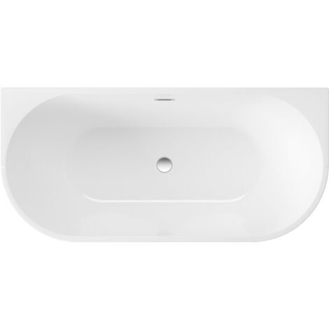 Baignoire 150 cm, installation murale centrale Ekomat SILIA KDS015W  blanc
