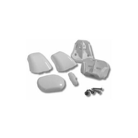 Novellini Box Doccia – Charnière de remplacement complète R02LUGI1A pour parois de douche tournantes – Blanc – Fixation robuste – Compatible Novellini Lunes