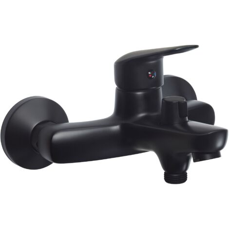 Mitigeur bain-douche mural en laiton noir mat Deante BORO BMON10M Noir mat (1/5)