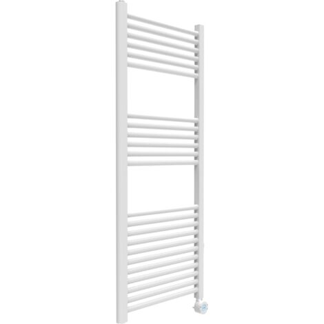 Sèche-serviettes électrique blanc 1200 x 500 mm programmable hebdomadairement ERCOS ELETTRA ASOPSD901005001200 blanc (1/5)