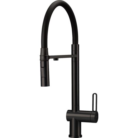 Mitigeur d'évier de cuisine avec fonction eau purifiée 3 voies en noir mat Deante MAGNETIC BRMN75M Noir mat (1/2)