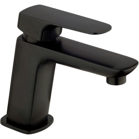 Mitigeur de lavabo en laiton noir mat avec vidage 1"1/4 Paini Nove 09YO211TC Noir mat (1/3)