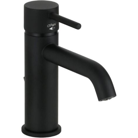 Mitigeur monocommande de lavabo noir mat avec vidage 1"1/4 Paini Cox 78YO211TCO Noir mat (1/5)