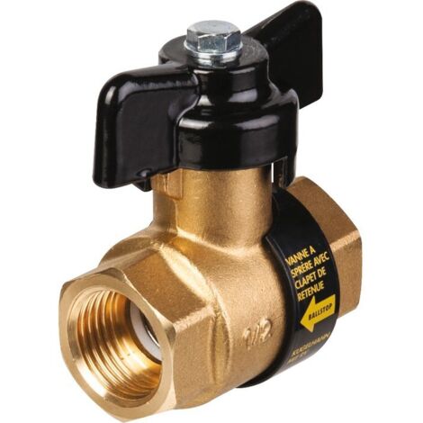 Robinet à boisseau sphérique avec clapet anti-retour intégré BALLSTOP 1" Caleffi 323060  1"