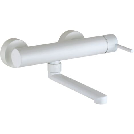 Mitigeur d'évier de cuisine mural blanc mat Gattoni 1460/14BO Blanc mat (1/4)