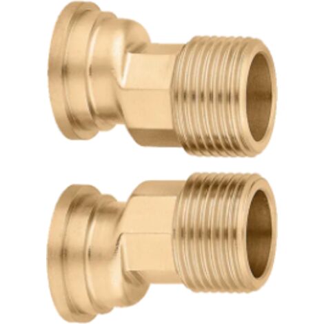 Paire de raccords excentrés pour le raccordement des vannes de zone Caleffi 6480 1"
