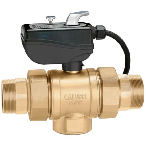 Robinet à boisseau sphérique deux voies motorisé 1", tension 230V Caleffi 638062 1" (1/3)
