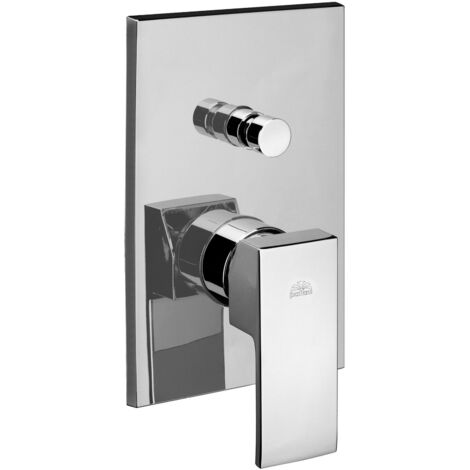 Paffoni LIGHT Mitigeur encastré douche 1/2 complet avec rosace luxediametre  110 mm Chrome: LIG011CR