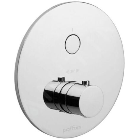 Set extérieur de douche thermostatique à encastrer 1 fonction Paffoni Compact Box CPT013CR  Chromé