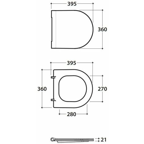 Cuvette de toilette 43 cm + housse de siège à fermeture amortie Globo Forty FOS06+FOR22