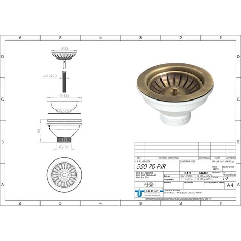 Commandes de tuyau d'évacuation d'évier de cuisine résistantes et durables  po