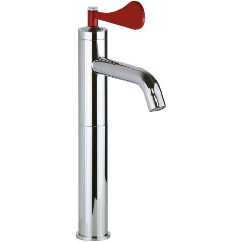 Mitigeur haut pour lavabos avec levier rouge Mamoli Paola&TheBathroom 494600000C01 Rouge (1/2)