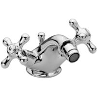 Mélangeur de bidet rétro avec vidage automatique chromé - Paffoni Iris