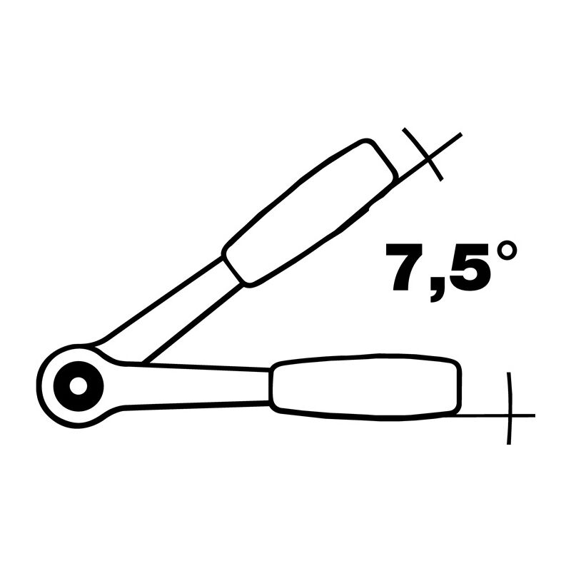 Beta cricchetto reversibile 200mm con attacco quadro maschio 3/8 Mod.  910/55