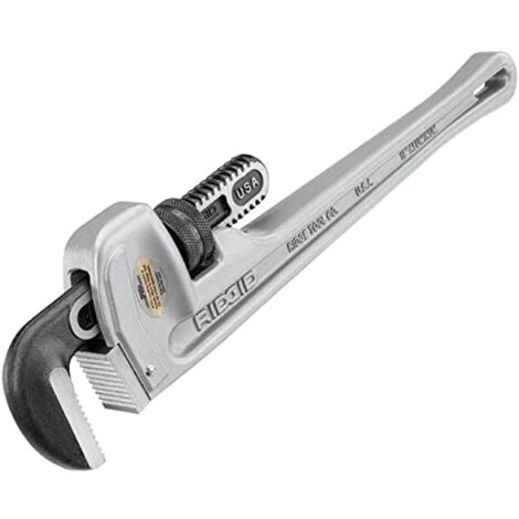 Pinza per tubi lunghezza totale 450 mm, apertura di serraggio 50 mm, per tubi da 2 1/2 pollici in alluminio