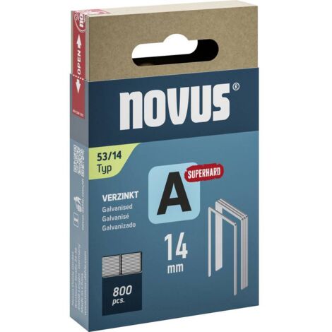 Molla in filo sottile tipo A 53, graffetta B, 11,3 mm, 14 mm, 0,75 mm, super dura, 800 pezzi (1/2)