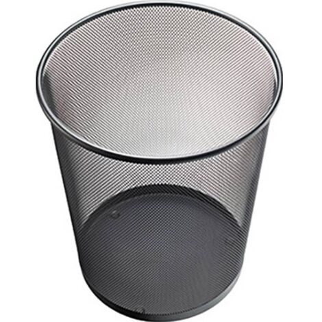 Cestino per carta 15l H280xØ267mm con decorazione forata STA nero