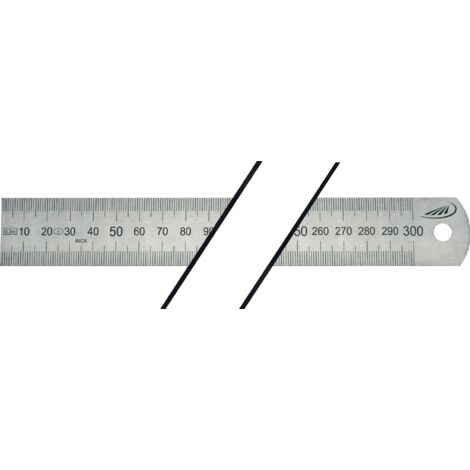 Scala di misura in acciaio L.500mm acciaio inossidabile flessibile divisione A=mm/mm H.PREISSER
