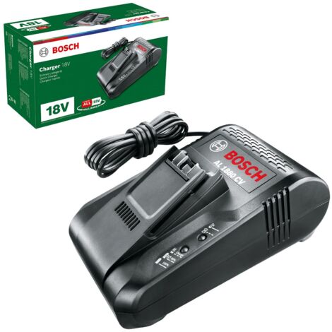 BoschHome and Garden caricatore rapido AL 1880 hp, senza batteria, sistema 18 Volt, compatibile con batterie  14,4 e 18 V, in confezione