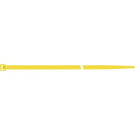 Fascetta per cavi L.280mm Larg.4,5mm PA 6.6 giallo 100 pezzi/confezione