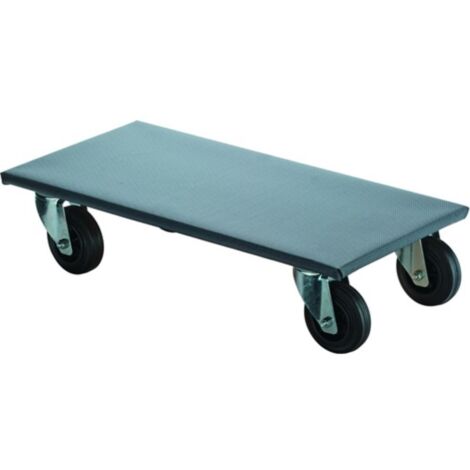 Carrello di trasporto D.125mm 350kg L600mm B500mm VG con rivestimento antiscivolo