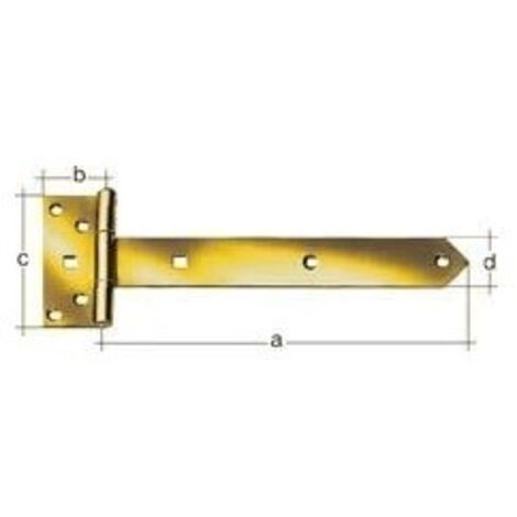 Pendaglio a croce L.491x59xB.103x40xSpessore 4mm STA zincato galvanizzato passivato