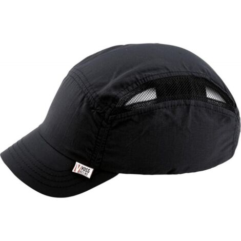 Cappellino di spinta VOSS-Cap stile moderno 52-63cm nero con visiera ca.50mm