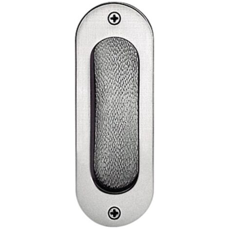 Conchiglia per porta scorrevole 42 4212 Alluminio F1/naturale opaco con vetro blu L.120mm P.40mm