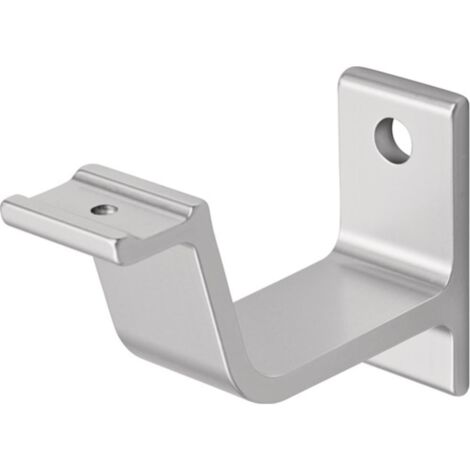 Supporto per corrimano 3551 Alluminio argento anodizzato lucido.