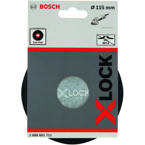 Bosch Professional 2608601711 Platorello Morbido, X-Lock, nero, Ø115 mm (1/5)