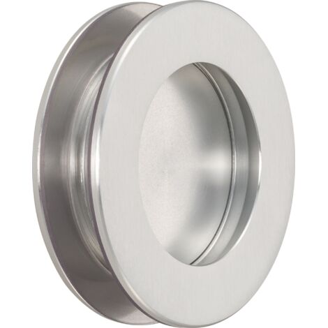 Coppia di maniglie con conchiglia 5254 alluminio argento anodizzato EL Coppia di maniglie con conchiglia 5254 alluminio argento anodizzato EL