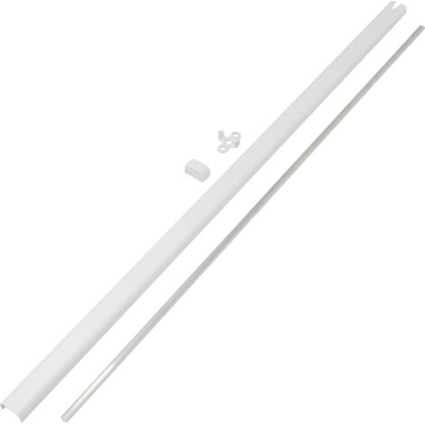 Set di aste WINTECTO ONE FOS550, FOS650 75/75cm Custodia in plastica/acciaio bianco (1/2)