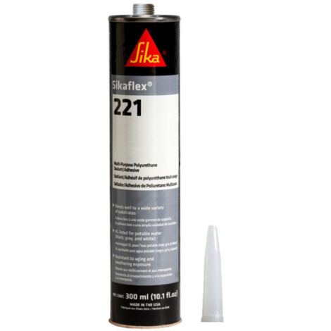 Mastice adesivo multiuso SIKA Sikaflex 221 - Grigio acciaio - 300ml
