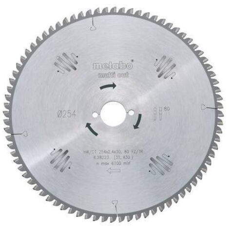 Lama da sega circolare multi cut professional HW/CT 254x30x2,4/1,8 D254xB2,4x30mm 80Z (1/2)