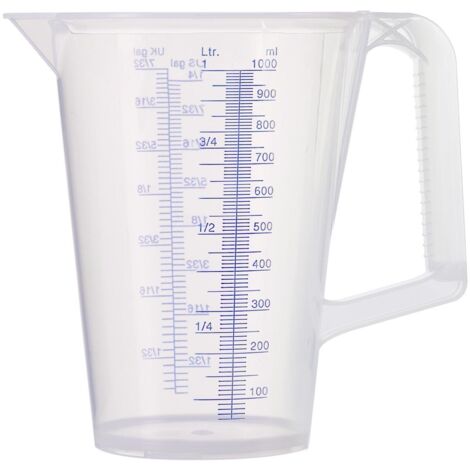Tazza graduata 1 l Scala stampata in blue polipropilene pressol
