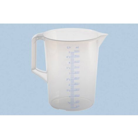 Brocca per mescolare 5000 ml in PP trasparente D203xH257mm con manico chiuso