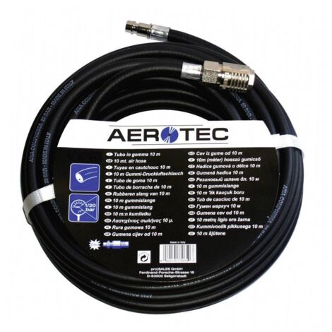 Tubo aria compressa diametro interno 9 mm lunghezza 10 m con raccordo DN 7,2