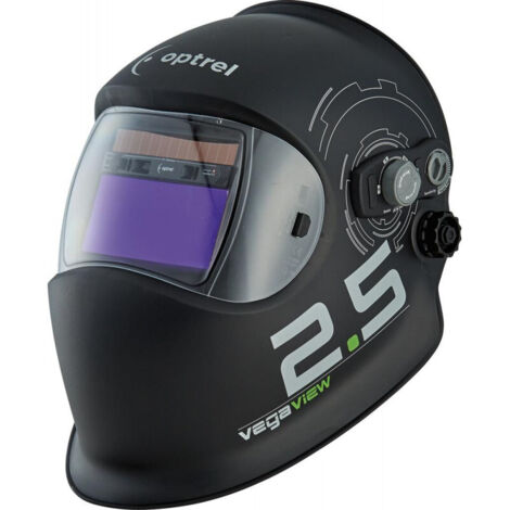 Casco di protezione per saldatori Vegaview2.5 nero 90x110mm DIN 8-12 Krt.