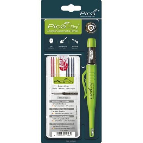 Marcatori per costruzioni/profondità Pica-Dry, colori assortiti + set mine 4000 871 844