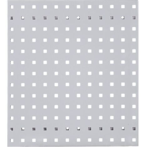Piastra forata B450xL500mm grigio chiaro