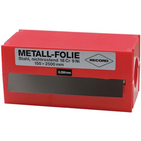 Foglio di metallo D.0,250mm VA 1.4301 L.2500mm P.150mm