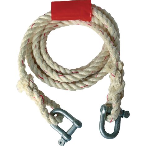 Sisal Towing Rope 2.500 kg di Sisal/Manila Lunghezza 400 cm D. 1