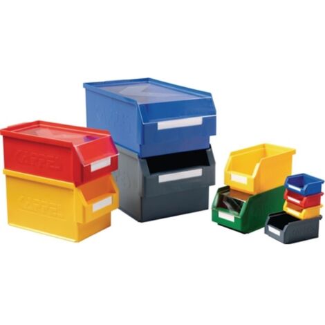 Cassettiera trasparente L350xP200xH200mm PE blu (1/4)