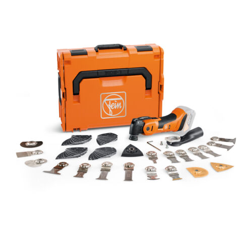 Fein Multimaster AMM 700 Max Top AS Utensile Multifunzione con 60 Accessori per Taglio Batteria 18V